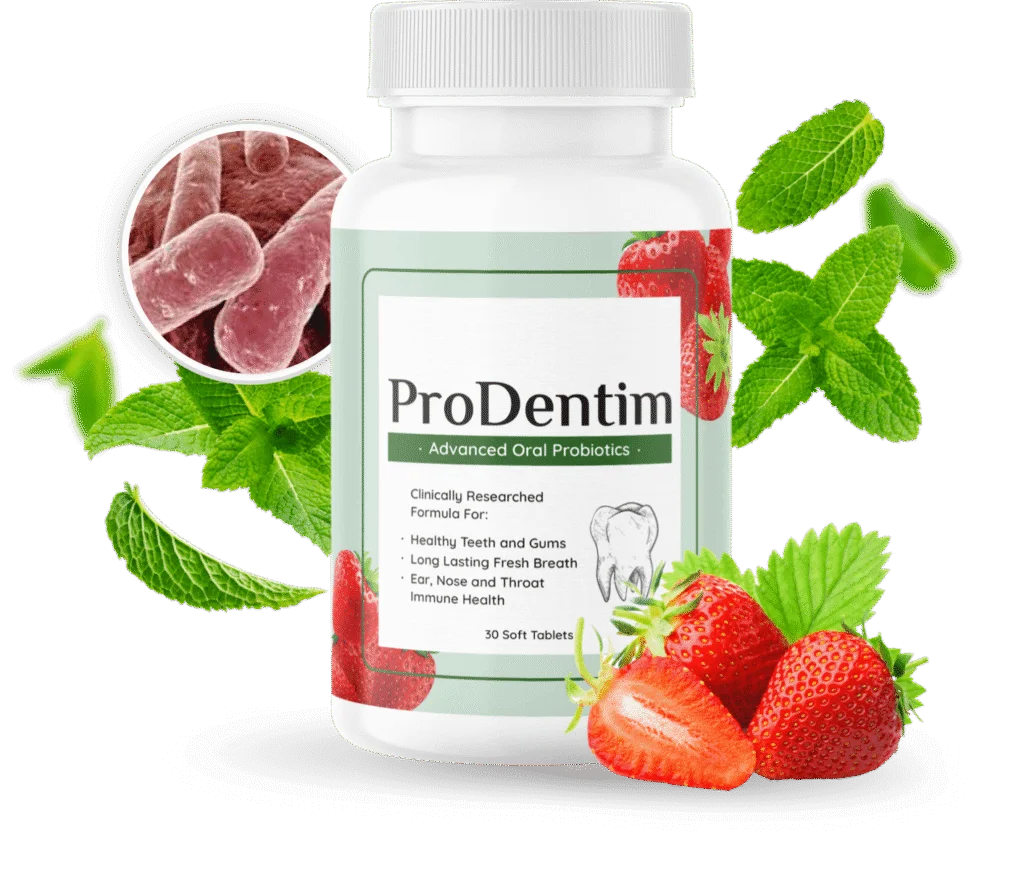 ProDentim oral probiotic supplement with probiotics and natural ingredients
